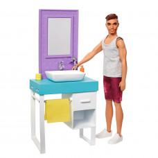 Кукла Кен в ванной Barbie FYK51