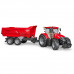 Bruder Трактор Case IH Optum 300 CVX с прицепом Krampe Tandem-Halfpipe