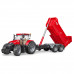 Bruder Трактор Case IH Optum 300 CVX с прицепом Krampe Tandem-Halfpipe