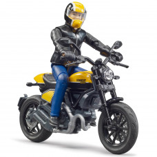 Мотоцикл Bruder Scrambler Ducati с мотоциклистом 63-053