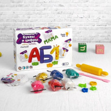 Набор для детского творчества "Тесто-пластилин. Буквы и цифры" от GENIO KIDS