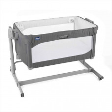 Кроватка-манеж Next2Me Magic Moon Grey 0м+ Chicco