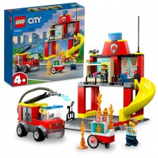 Lego City Пожарная часть и пожарная машина 60375