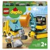 Lego Duplo Грузовик и гусеничный экскаватор 10931