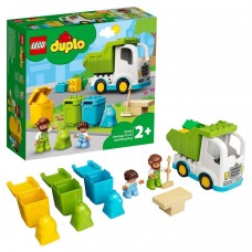 Lego Duplo Town Мусоровоз и контейнеры для раздельного сбора мусора 10945